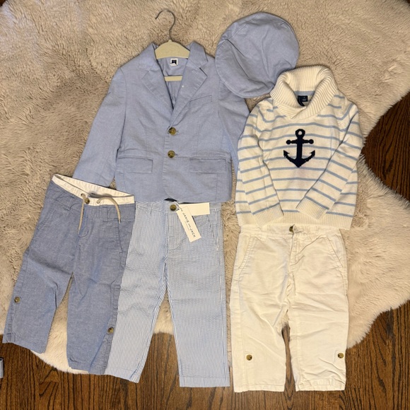 Jane and Jack Blue and White Nautical 2T boys bundle